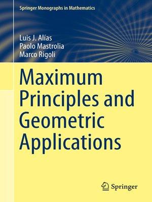 cover image of Maximum Principles and Geometric Applications